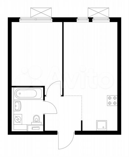 2-к. квартира, 36,1 м², 28/33 эт.