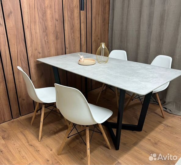 Стол круглый лофт