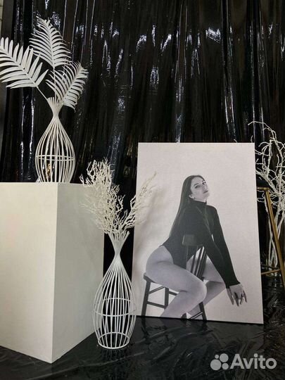 Портрет по фото на холсте портрет печать в Москве