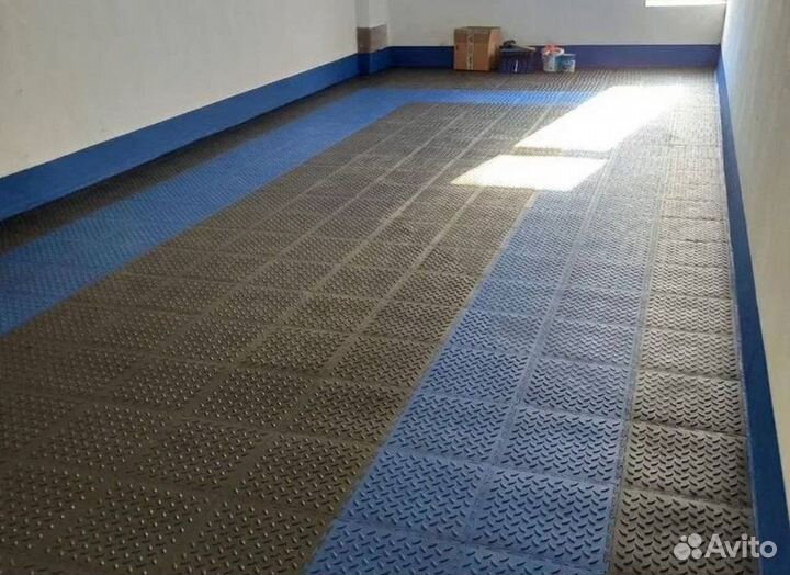 Модульная плитка пвх в спорт зал