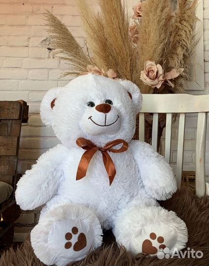 Плюшевый мишка игрушка белый