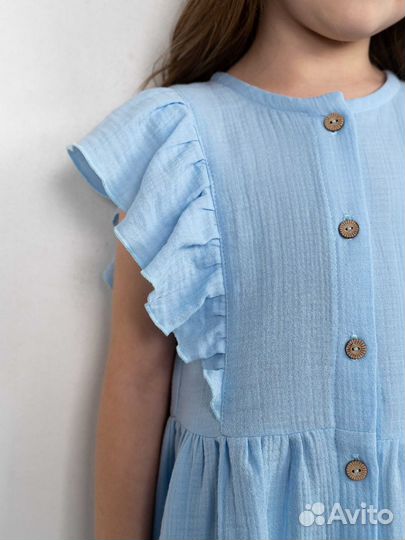 Платье из муслина для девочки