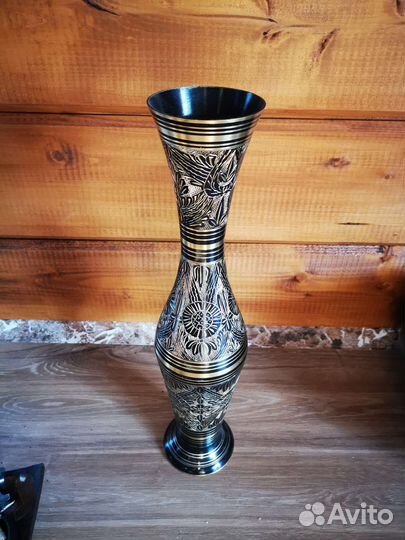 Ваза латунь, Индия, Ганг, винтаж