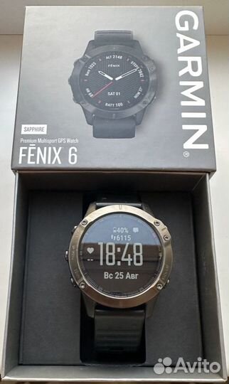 Часы garmin fenix 6 sapphire