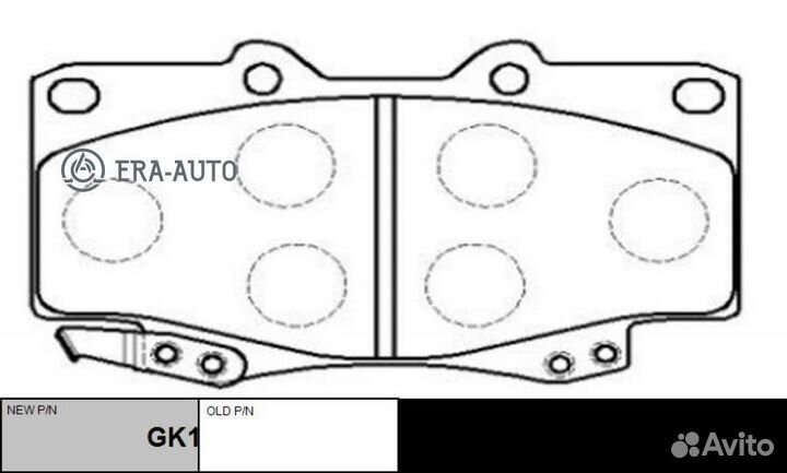 CTR GK1027 / CKT-13 Колодки тормозные дисковые пер