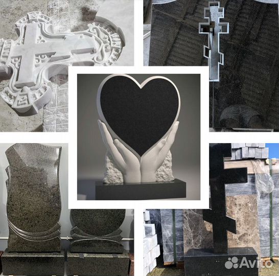 Резка фигур памятников, цветных гранитов и чёрных