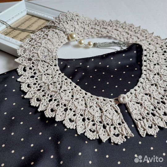 Воротничок вязаный