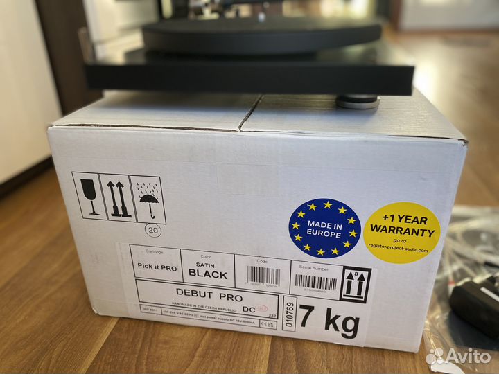 Pro-Ject debut PRO (Pick It PRO) Satin Black