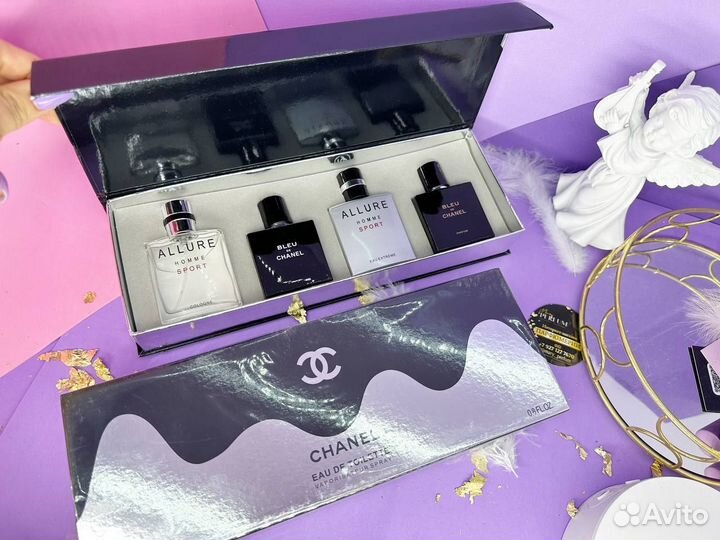 Парфюмерный набор мужских духов Chanel 4 x 25ml