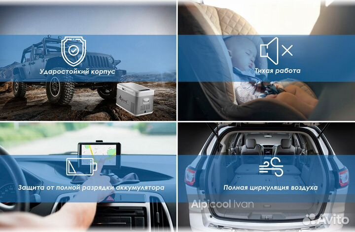 Автомобильный холодильник (50 Л) 12v/24v