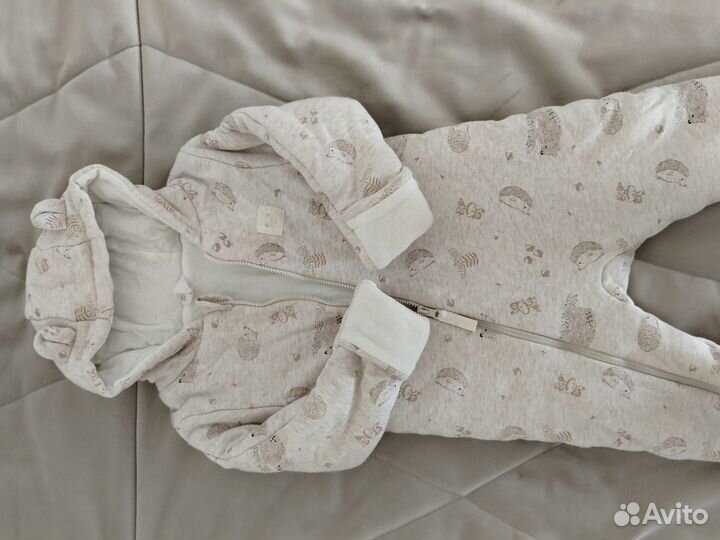Комбинезон утепленный их лопка размер 80