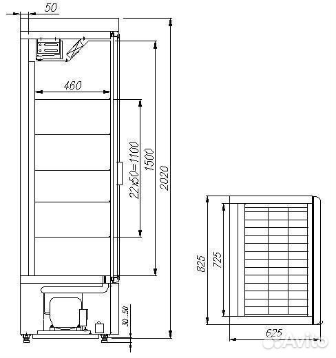 Шкаф для кондитерских изделий R560 Св Carboma EC98