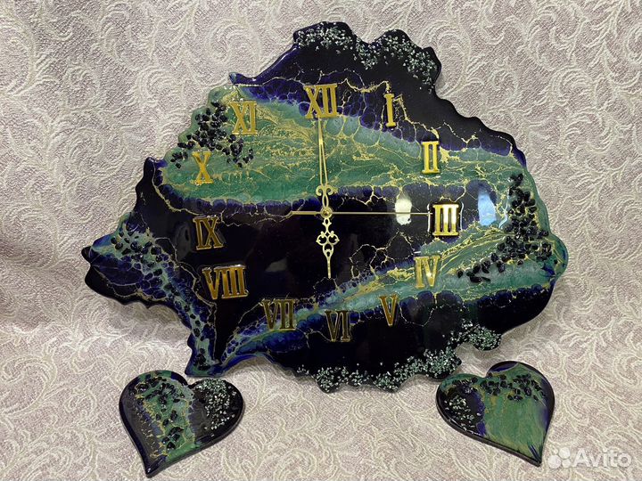 Часы из эпоксидной смолы