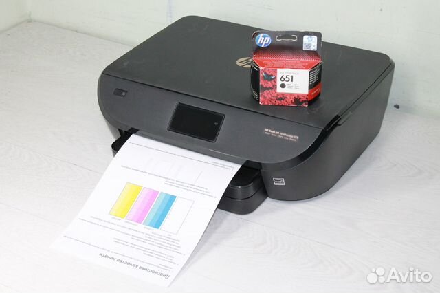 Мфу с Wi-Fi HP Deskjet 5575 №2 дуплекс, заправлен