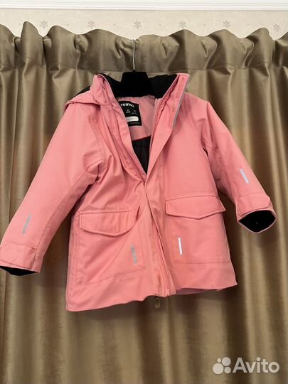 Парка куртка reima зимняя детская