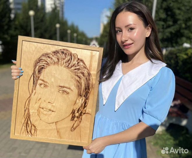 Выжигание портретов на дереве. Изготовления 1 день