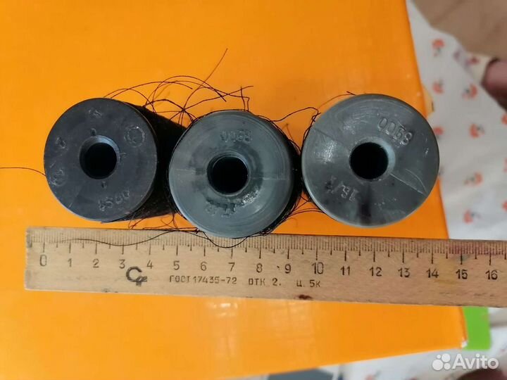 Нитки шелк, лавсан на больших бобинах СССР