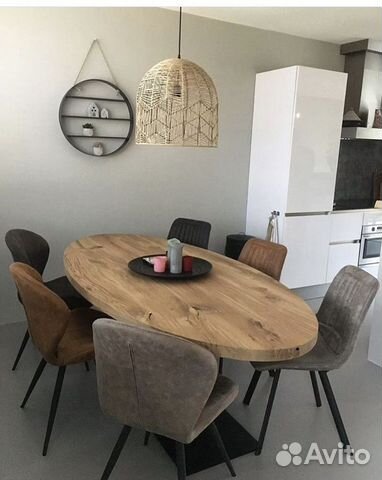 Стол овальный лофт