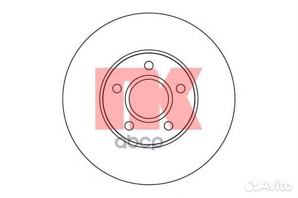 Тормозной диск 204848 Nk