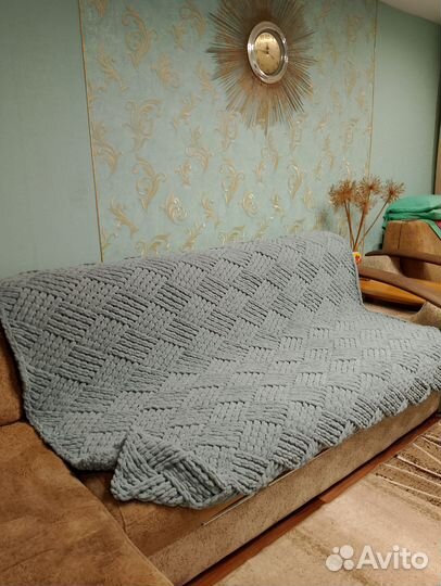 Плед ручной вязки Почтой России