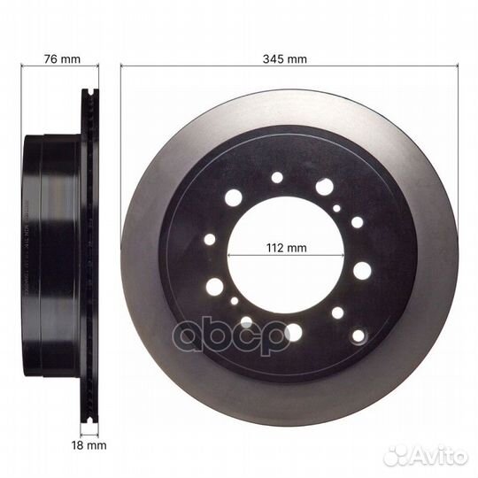 Диск тормозной avantech