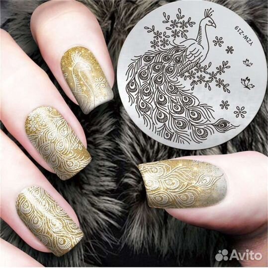 Новый набор пластин стемпинг 4 шт лот маникюр