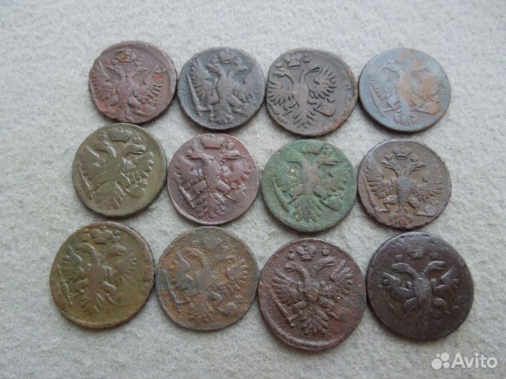 Денга 1731-1753 гг Анна Иоанновна - Елизавета Петр