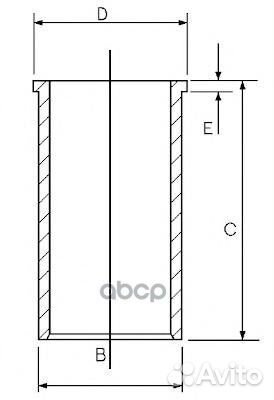 14-027950-00 гильза d79.5 Audi 80/100/A4/A6, V