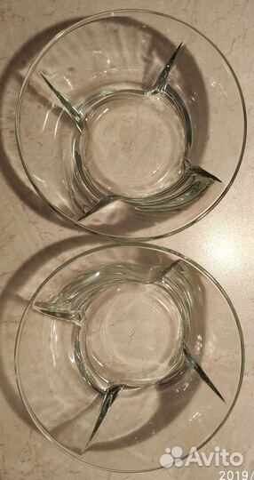 Салатники 2шт стекло
