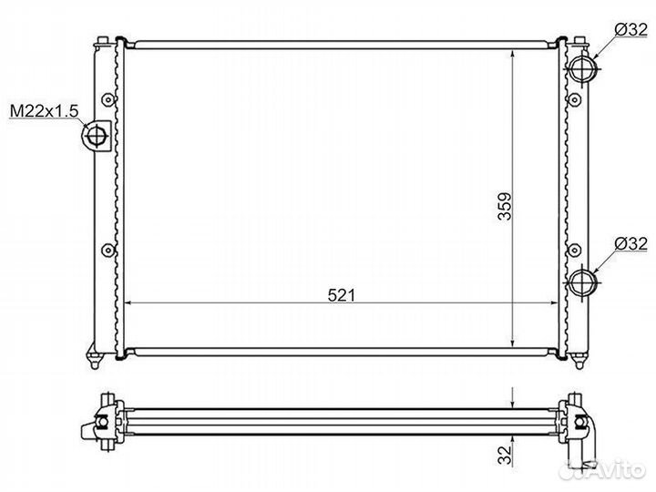 Фольксваген Пассат Б4 радиатор охлаждения двигател