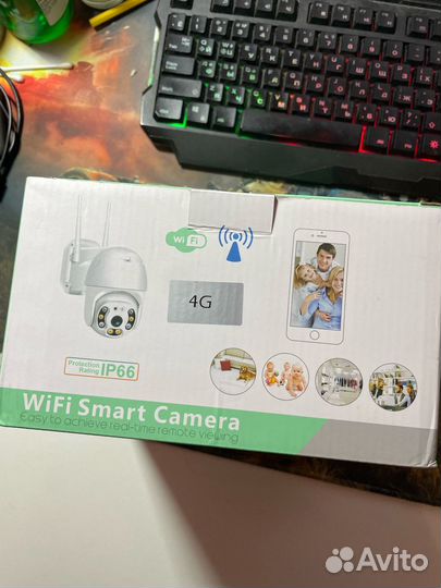 Повортная 4G/Wifi Камера видеонаблюдения