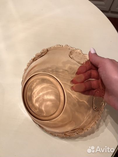 Вазочка цветное стекло времен СССР