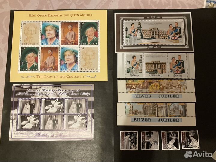 Почтовые марки мира (Королева Англии)