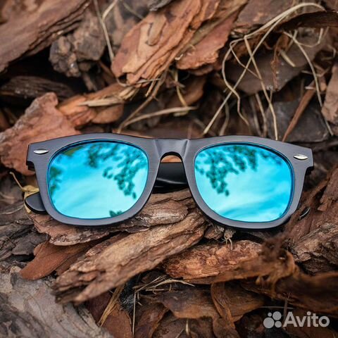 Солнцезащитные очки из бамбука «Chicago Blue»