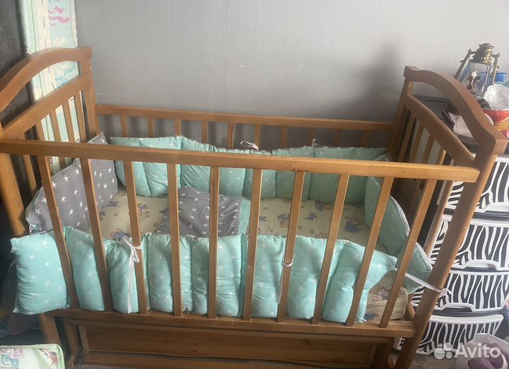 Детская кровать для новорожденных бу