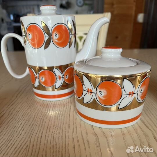 Сервиз редкий кофейный СССР вербилки