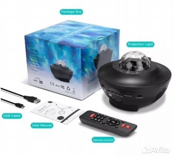 Проектор с bluetooth колонкой 