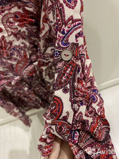 Блузка рубашка для беременных Новая 44 вискоз