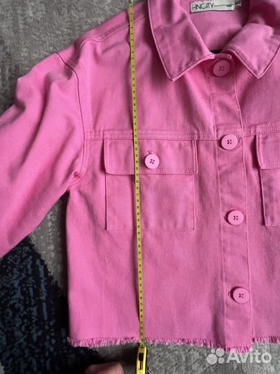 Рубашка джинсовая розовая