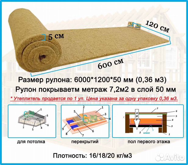 Натуральный утеплитель из льна для Дома и Бани