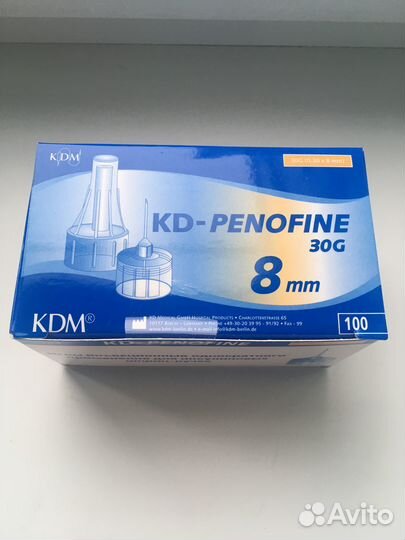 Иглы kd penofine для инсулиновых шприц-ручек 100