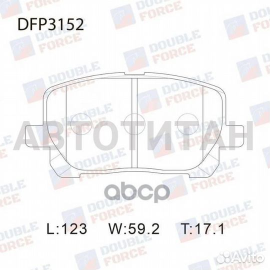 Колодки тормозные дисковые Double Force