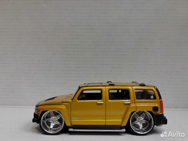 Hot Wheels Drop Stars Hummer H3 gold 1:50 распак