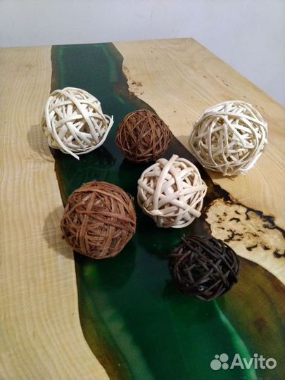 Шары плетеные декор