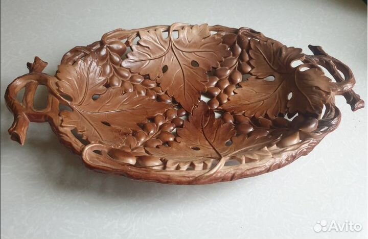 Ваза-тарелка-блюдо Фруктовница сухарница из СССР