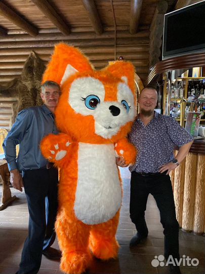 Ростовой костюм лисенок двухметровый