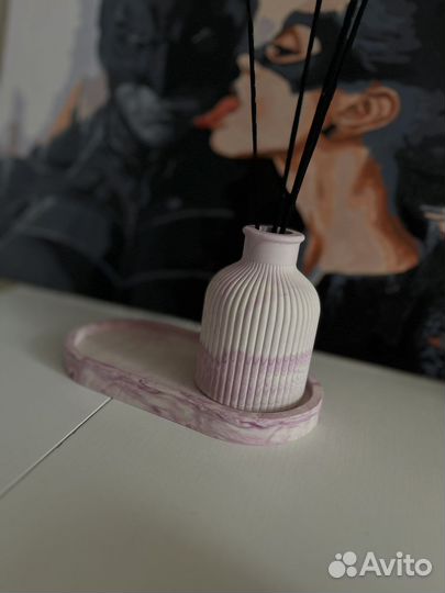 Поднос подставка ваза из гипса