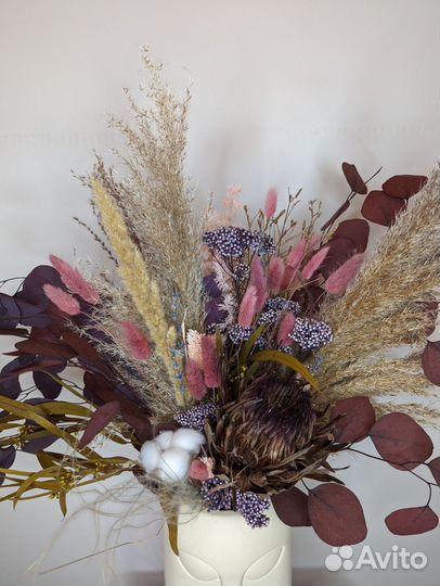 Букет из сухо цветов