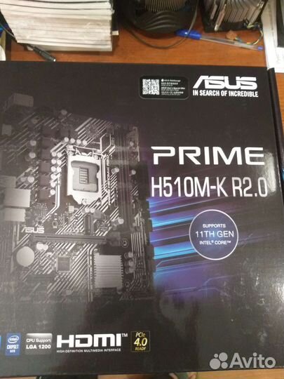 Материнская плата H510M-K с процессором i5 10400