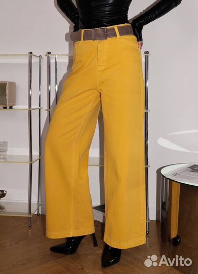 Джинсы женские широкие